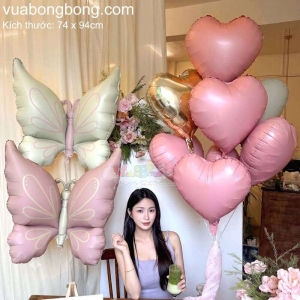 Bong bóng bươm bướm pastel size to M01